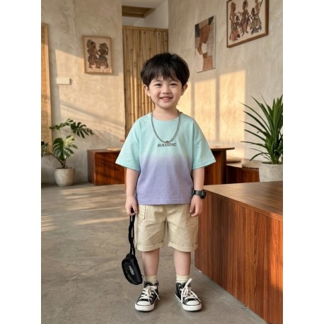 Gradation Boy T-shirt Set Shorts