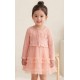 Peach Four Ribbon Tutu Dress