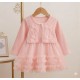 Peach Four Ribbon Tutu Dress