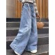 Little Hearts Wide Denim Pants