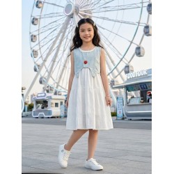 2in1 White Dress and Denim Outer
