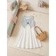 2in1 White Dress and Denim Outer