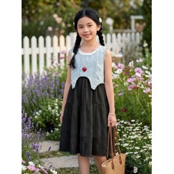 2in1 Black Dress and Denim Outer