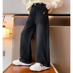 Black Logo Denim Pants