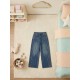 Blue Stripe Denim Pants