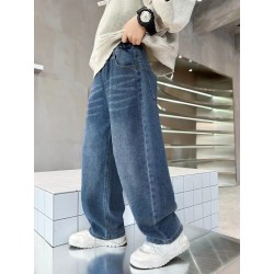 Blue Washed Denim Pants