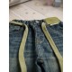 Blue Green Denim Pants