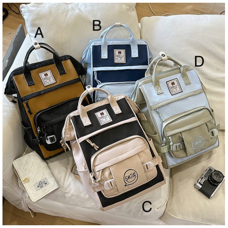 Rectangle Two Color Backpack