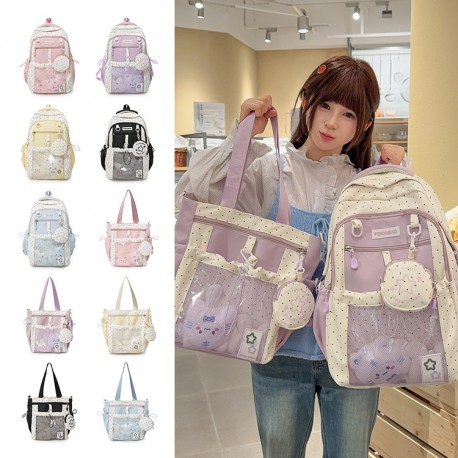 Two Colour Cute Polka Sling Bag