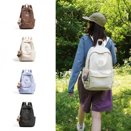 Square Pattern Backpack
