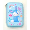 Blue Bunny Big Pencil Case