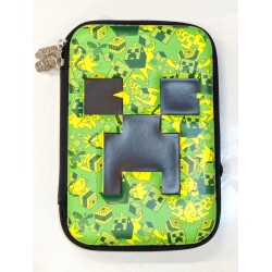 Green M1necraft Big Pencil Case