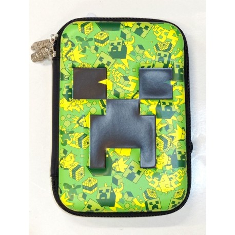Green M1necraft Big Pencil Case