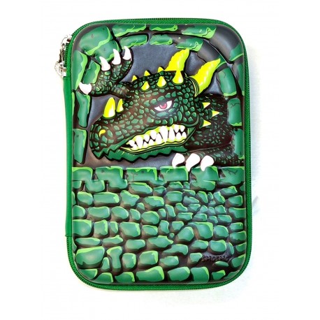 Green Dragon Big Pencil Case