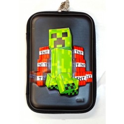 Black TNT M1necraft Big Pencil Case