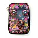 Black Sparkly Cat Big Pencil Case