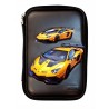 Yellow Racing Car Big Pencil Case