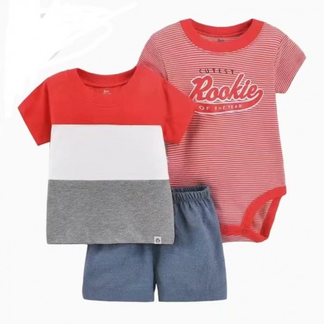 3in1 Cutest Rookie Jumper Set Top and Shorts