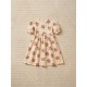 Cream Rose Puffy Sleeve Dress