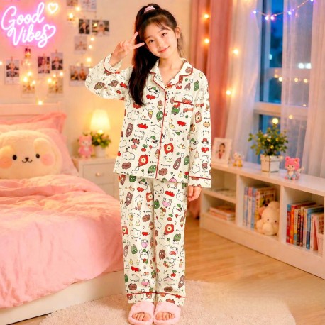Ice Cream Cloud Button Pyjamas