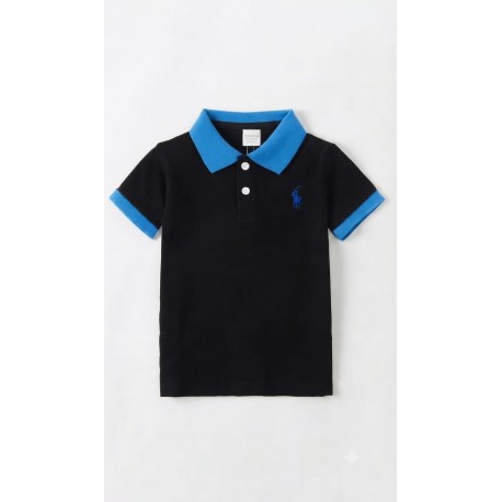 Black Blue Polo Shirt