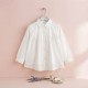 White Flowers Laser Cut Shirt