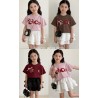 Pink Coco Pearl Top Set Skirts
