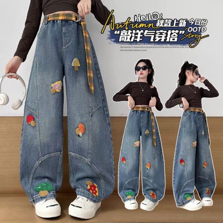 Mushrooms Denim Pants