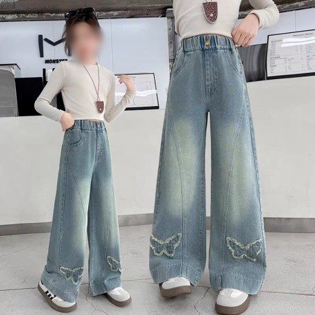 Two Butterflies Denim Pants