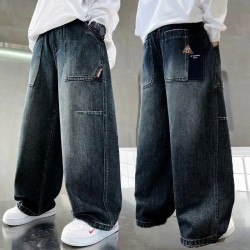 Dark Grey 7 Korean Style Denim Pants