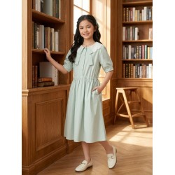 Mint Lace Midi Dress