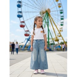 Light Blue Wide Denim Pants