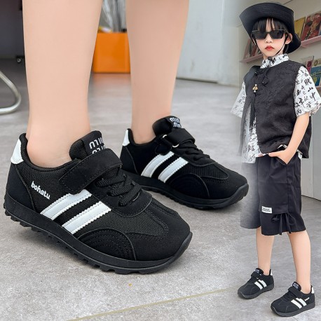 Black Two Stripe Shoes