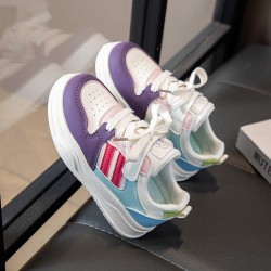 White Purple Stripe Shoes