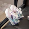 White Pink Stripe Shoes