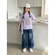 Love Sparkle Top Set Denim Cargo Pants