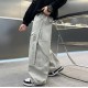Cream Side Zipper and Pocket Pants