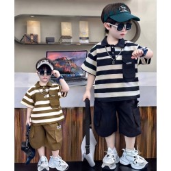 Black Stripe Pocket set Cargo Short