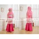 LNice Mermaid WhitePink Gamis