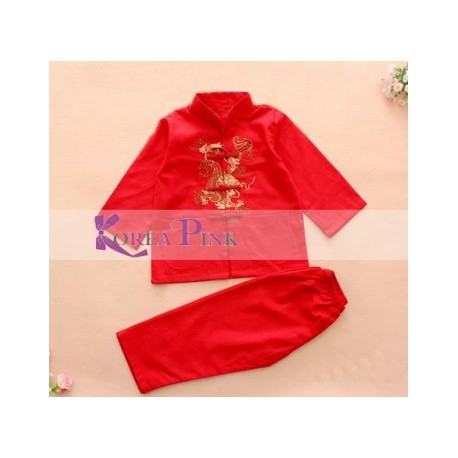 KoreaPink Red CNY Boy Set