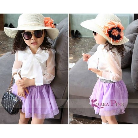 Korea Purple Tutu Set