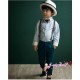 Candy Baby Blue Suspender Set