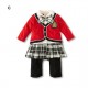 Cikicoko Red Tartan Romper