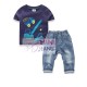 Minijeans Navy Escavator Set