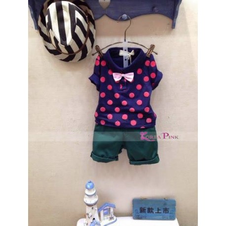 KoreaPinkBoy BluePink+Tie Set