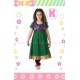 FloKids Green Dress Legging Set