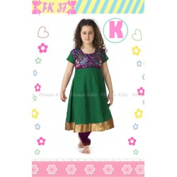 FloKids Green Dress Legging Set