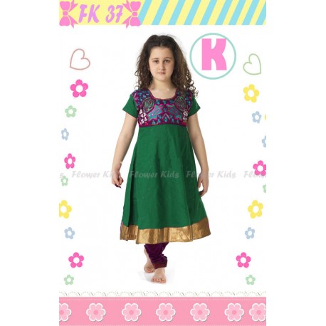 FloKids Green Dress Legging Set