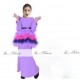 L Nice Purple Top Tutu Skirt+Scarf
