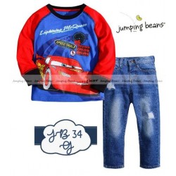 Jumping Beans McQueen LS Set Jeans
